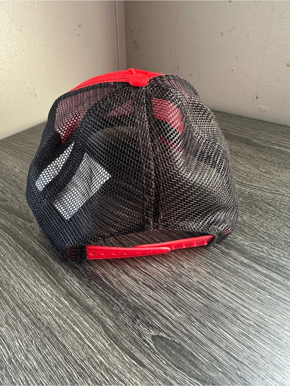 Hello Kitty Girls Red Black Mesh Trucker Snapback Hat Adjustable Sanrio Cap